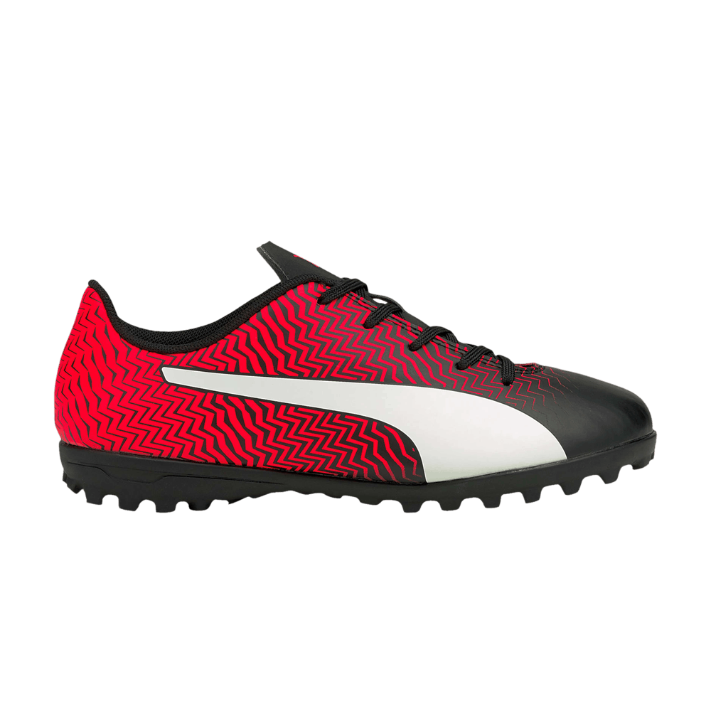 Pre-owned Puma Rapido 2 Tt Jr 'black Red Blast'