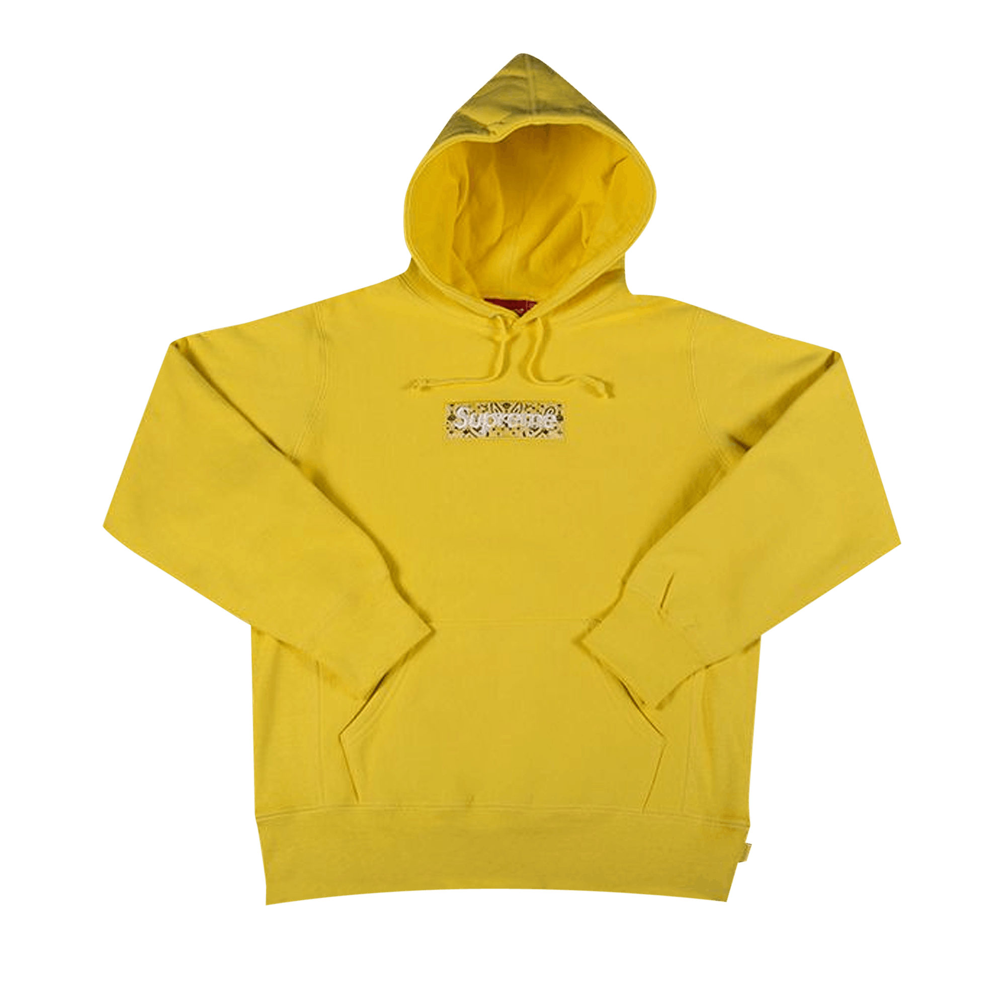 Supreme Bandana Box Logo Hooded Sweatshirt 'Yellow'