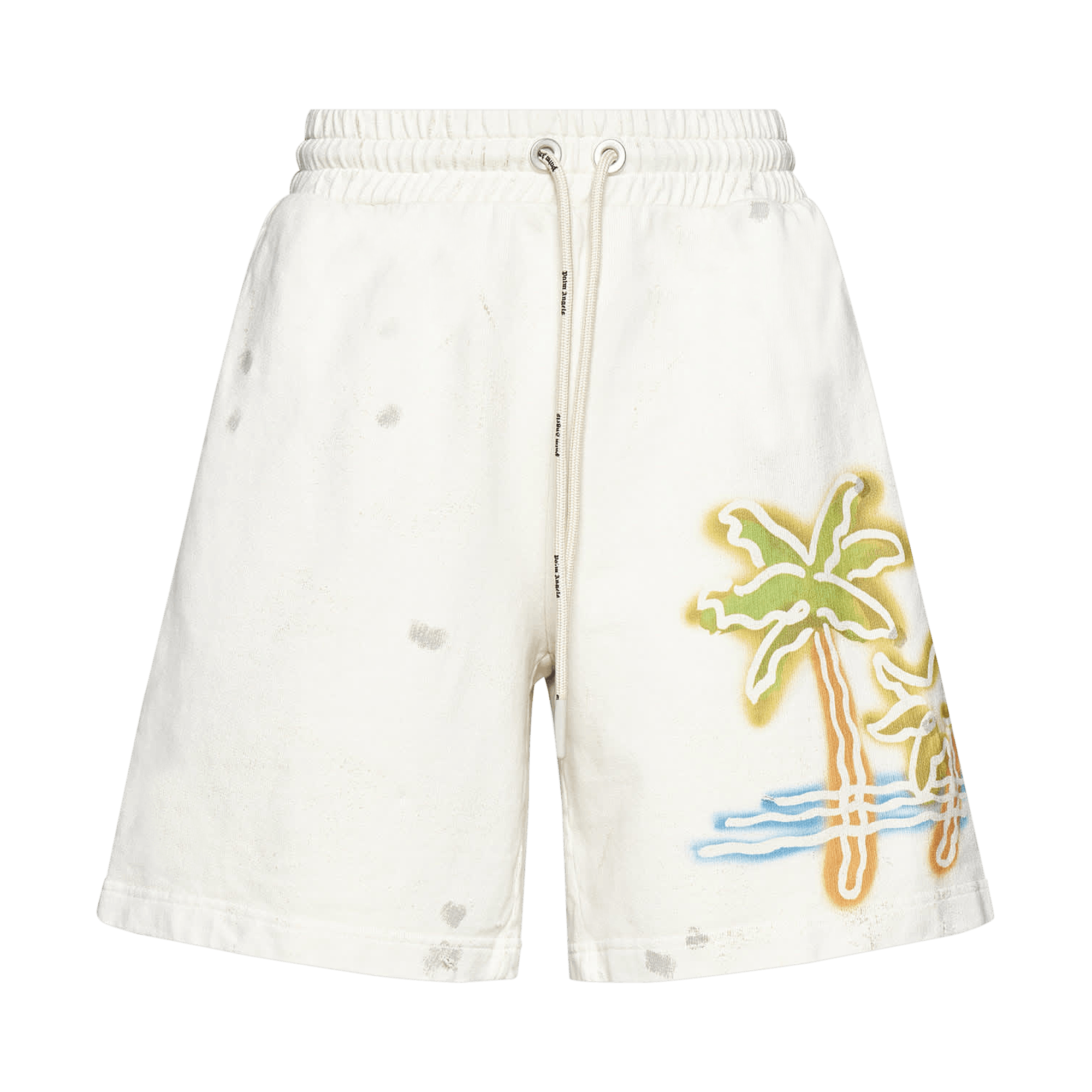 Palm Angels Palm Neon Sweatshorts 'Off White/Multicolor'