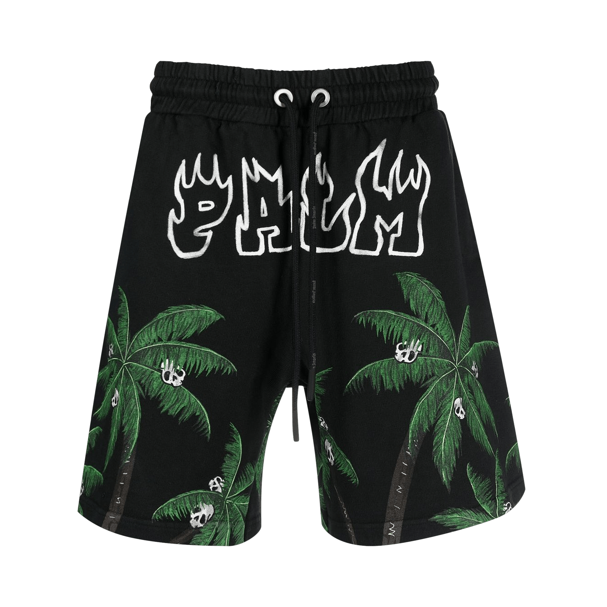 Palm Angels Palms And Skull Vintage Sweatshorts 'Black'