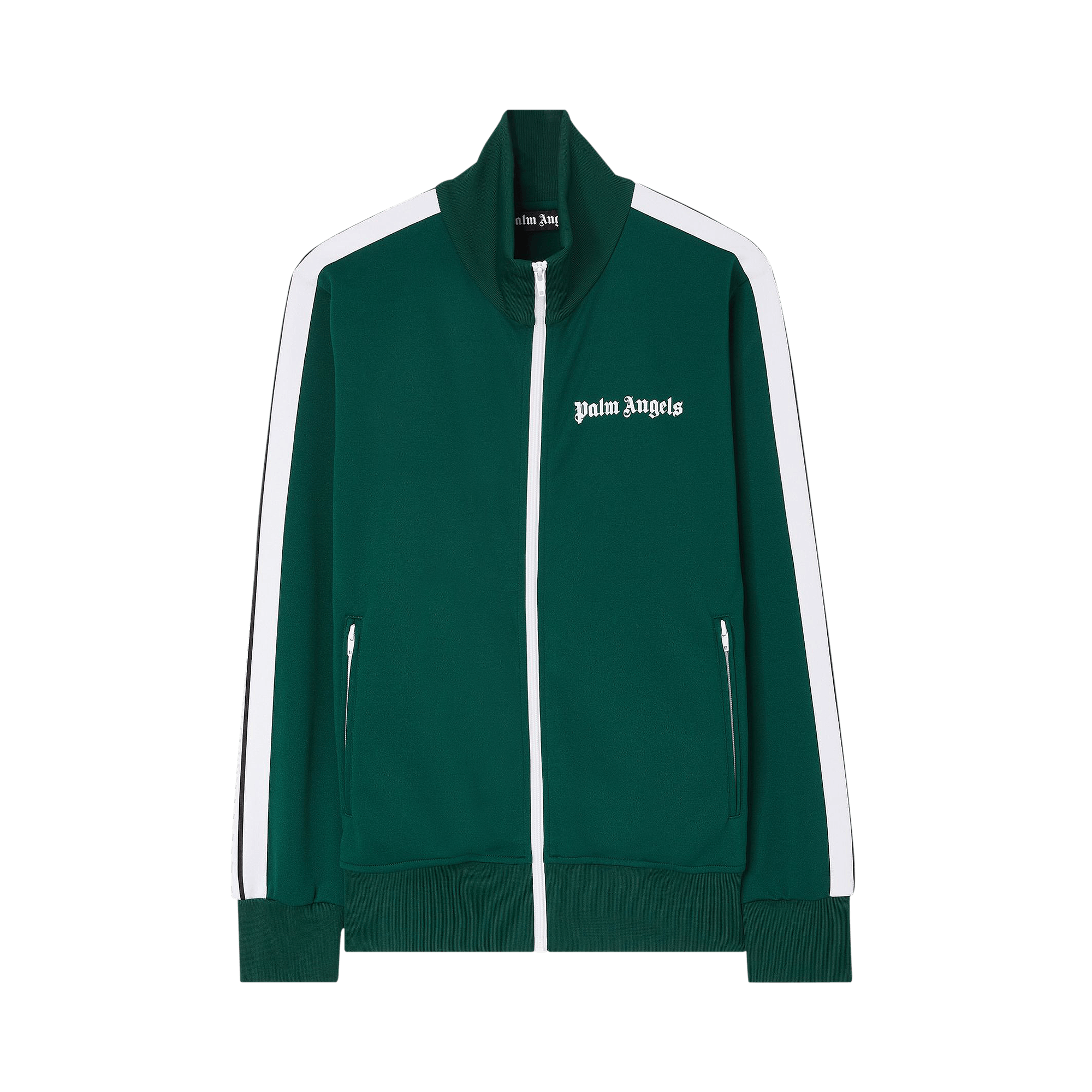 Palm Angels Classic Track Jacket 'Green/White'