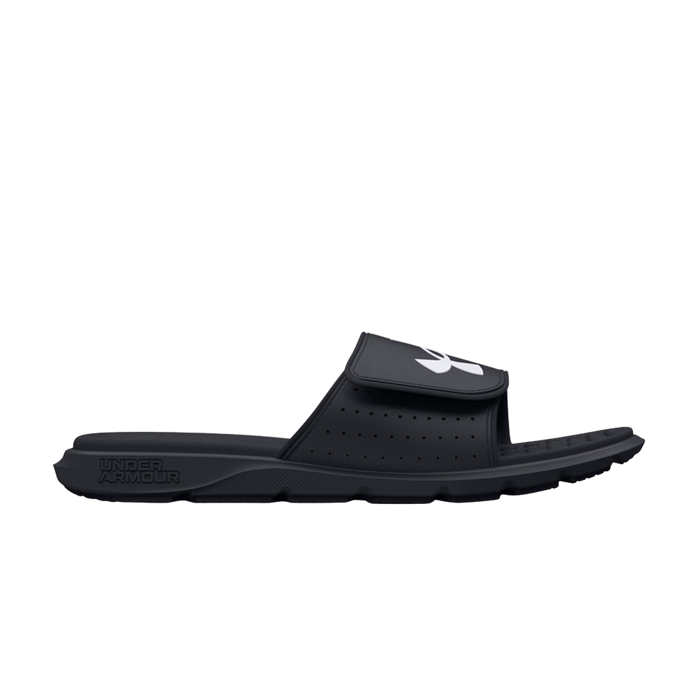 Pre-owned Under Armour Ignite 7 Slide Gs 'black White'