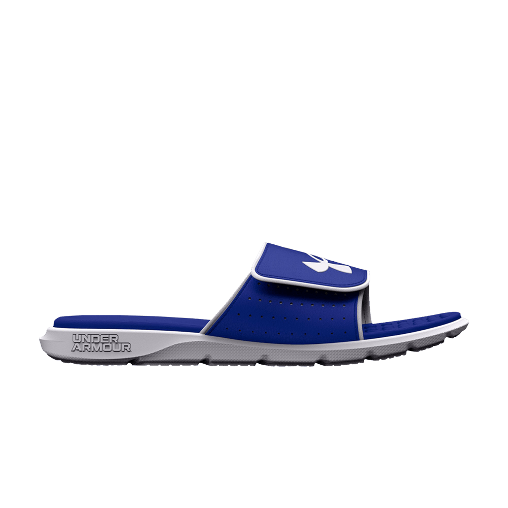 Pre-owned Under Armour Ignite 7 Slide Gs 'royal White' In Blue