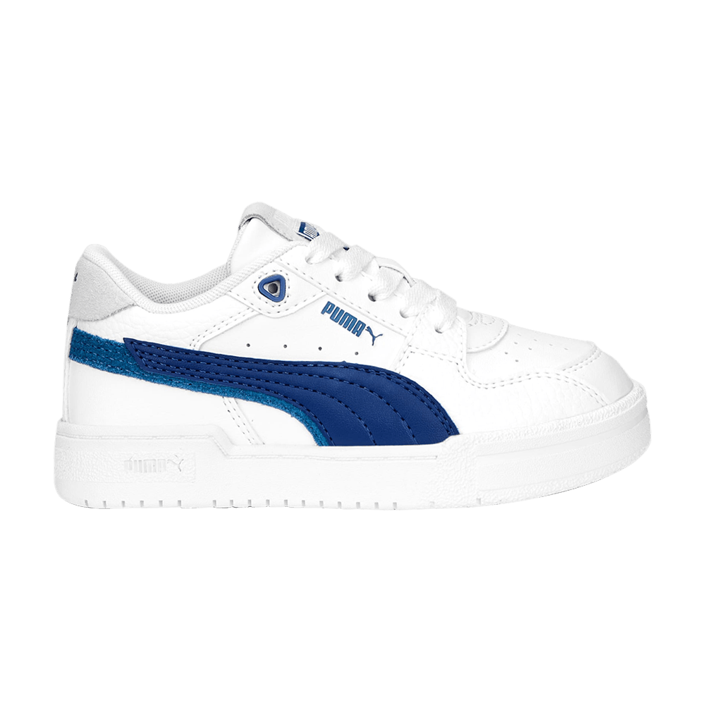 Pre-owned Puma Ca Pro Little Kid 'glitch - White Lake Blue'