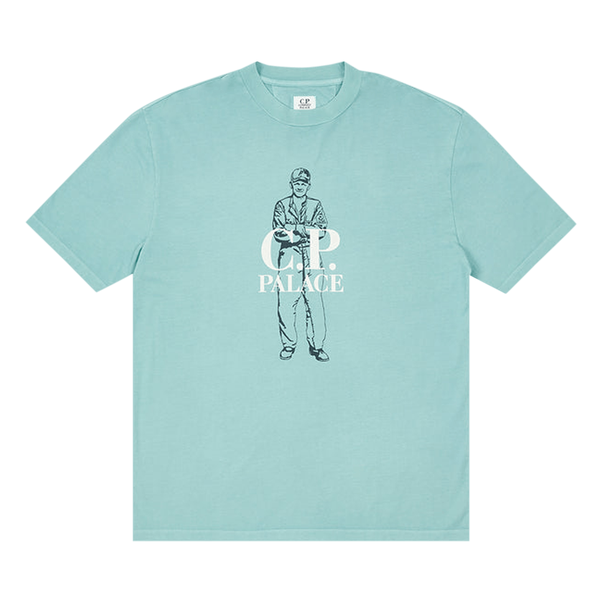 Palace x C.P. Company Logo T-Shirt 'Blue'