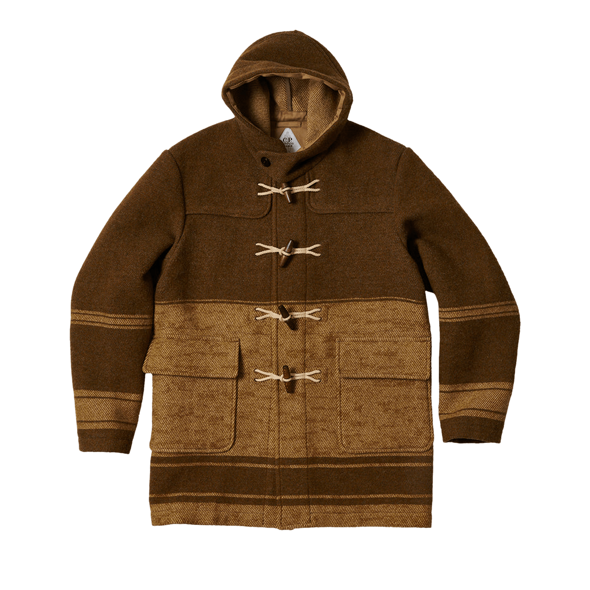 Palace x C.P. Company Duffel Jacket Rubber Wool 'Brown'