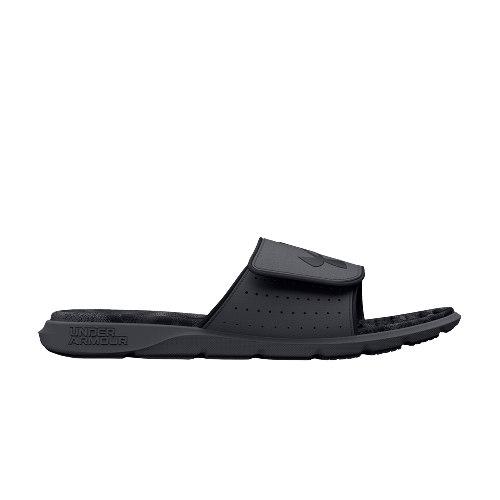 Pre-owned Under Armour Ignite 7 Graphic Strap Slide 'pitch Grey Black'