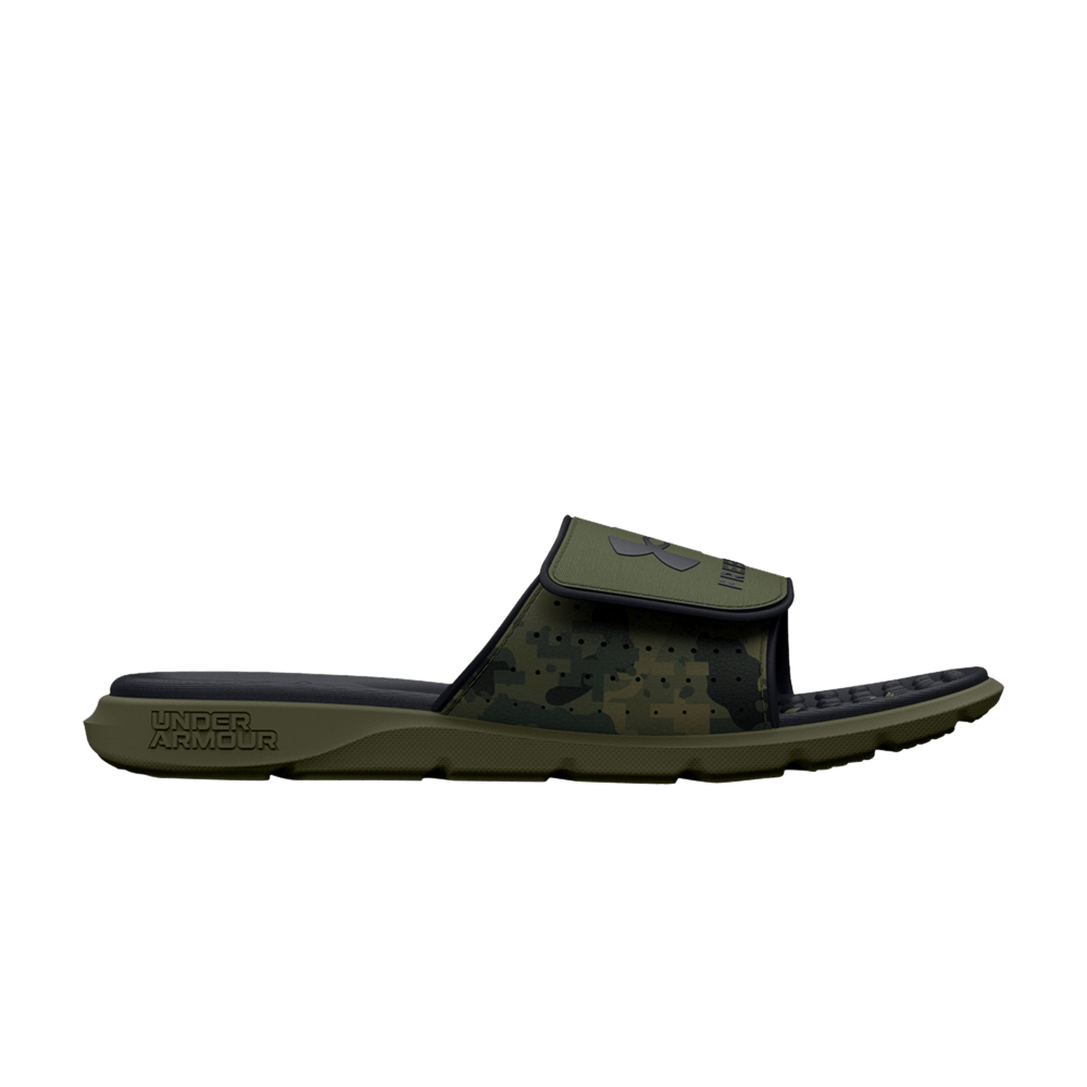 Pre-owned Under Armour Ignite 7 Freedom Slide 'marine Green Camo'