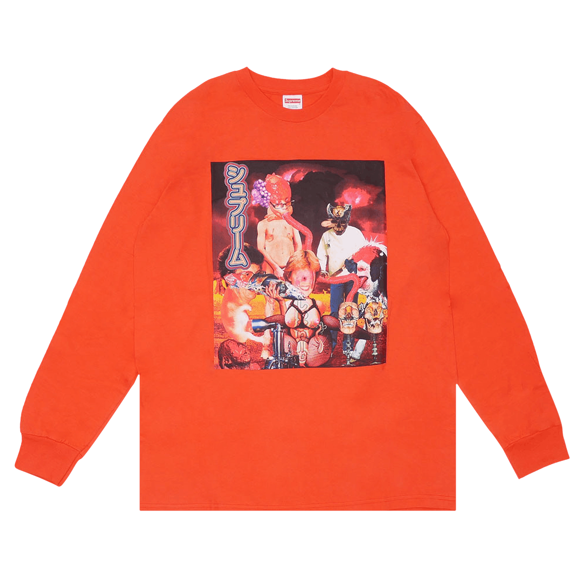 Supreme Sekintani La Norihiro Long-Sleeve Tee 'Bright Orange'