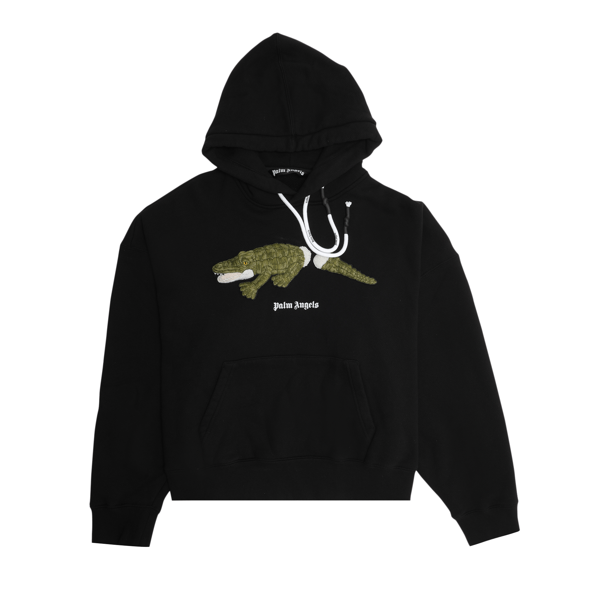 Palm Angels Croco Hoody 'Black/Green'