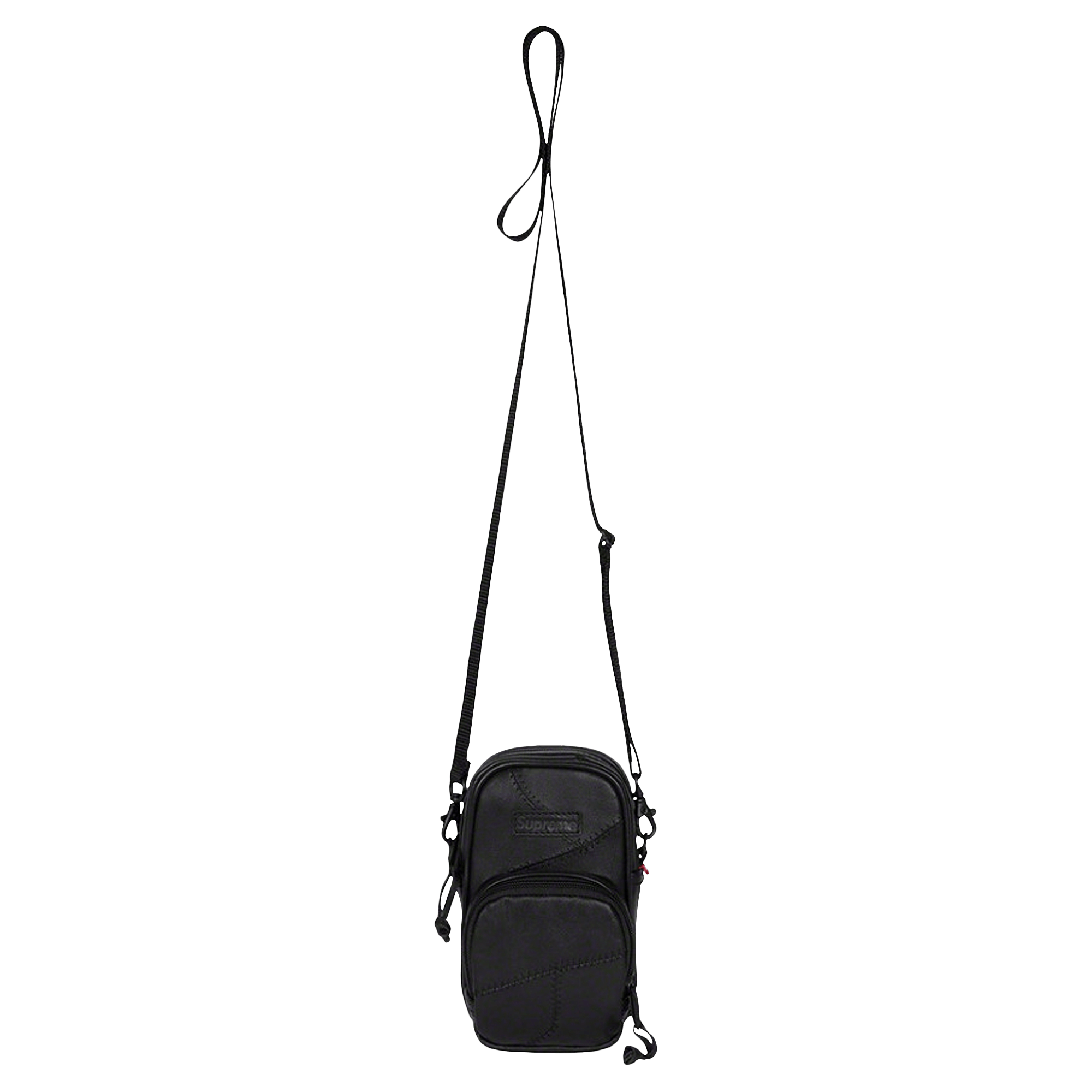 Supreme Patchwork Leather Small Shoulder Bag 'Black'