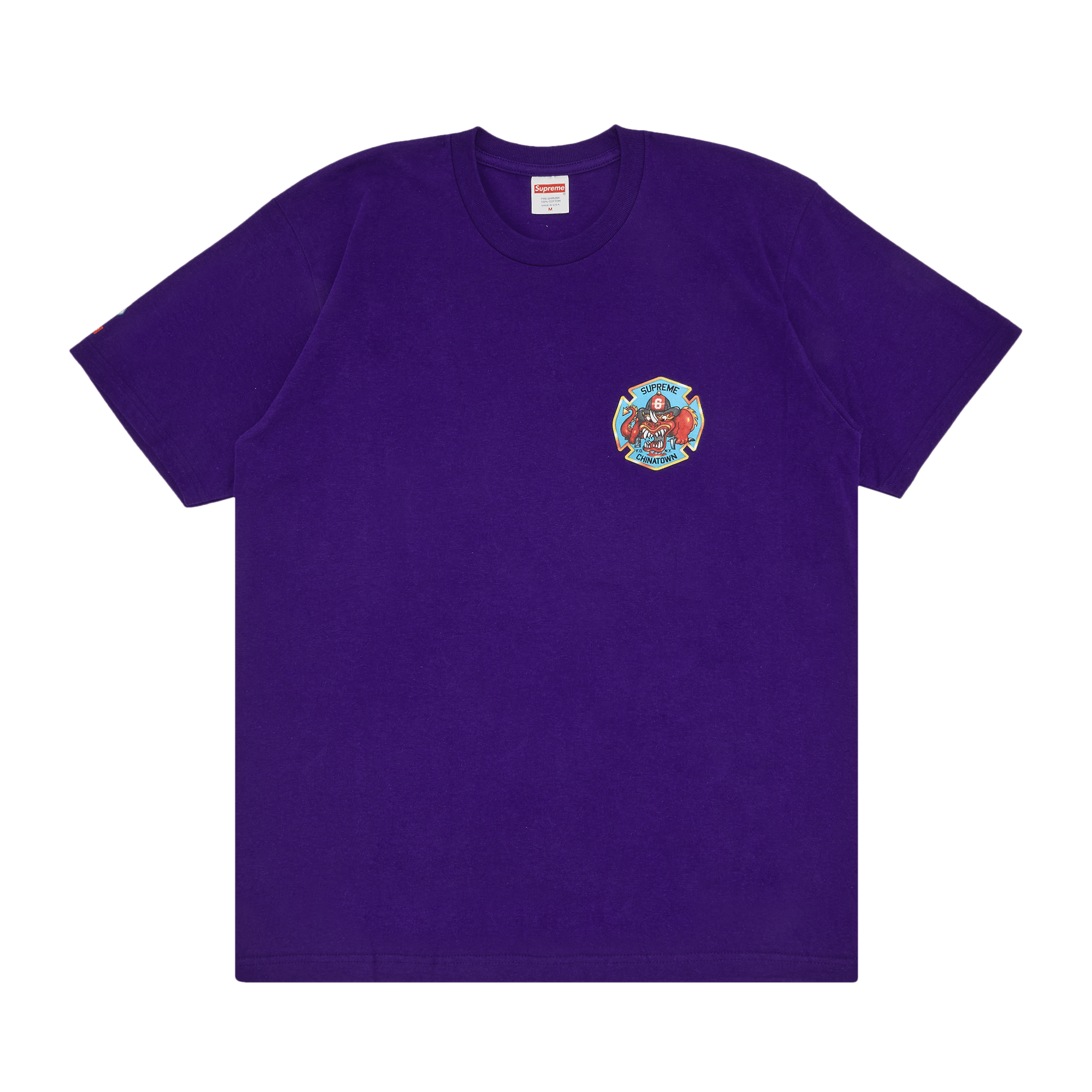 Supreme FDNY Engine 9 Tee 'Purple'