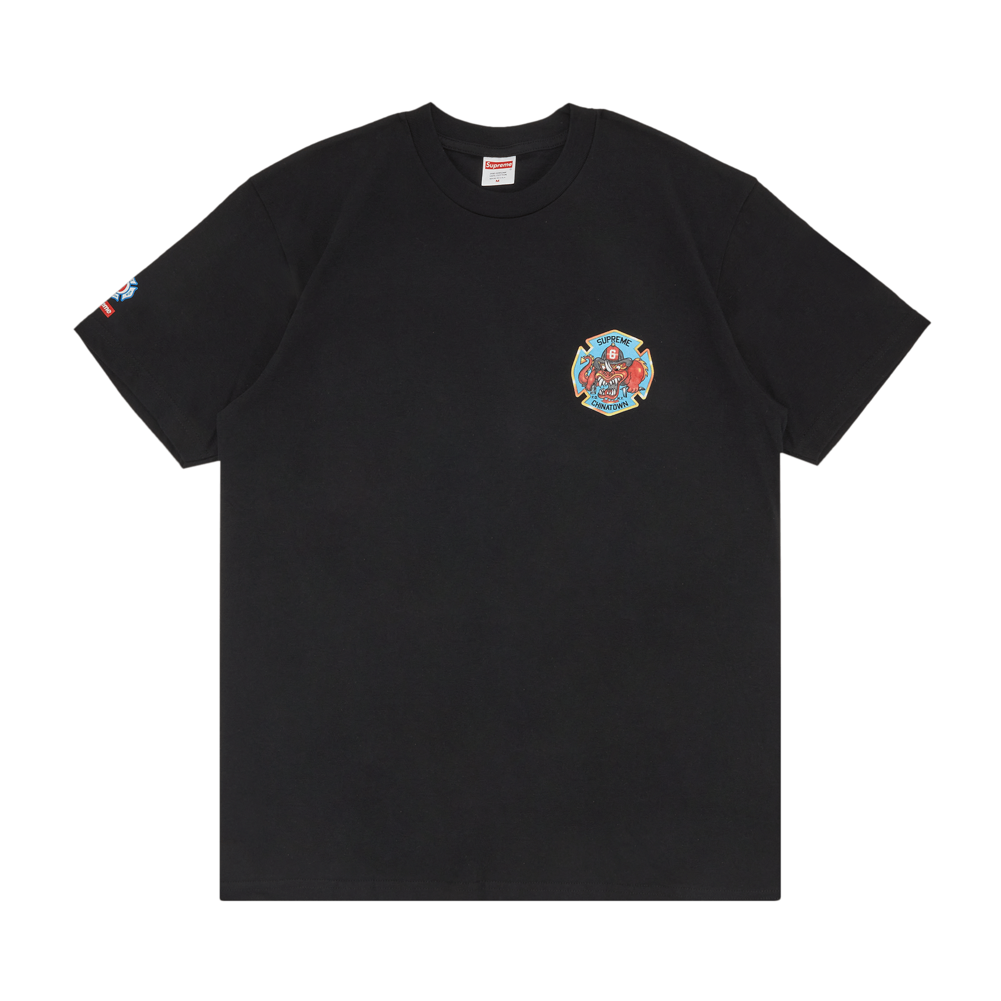 Supreme FDNY Engine 9 Tee 'Black'