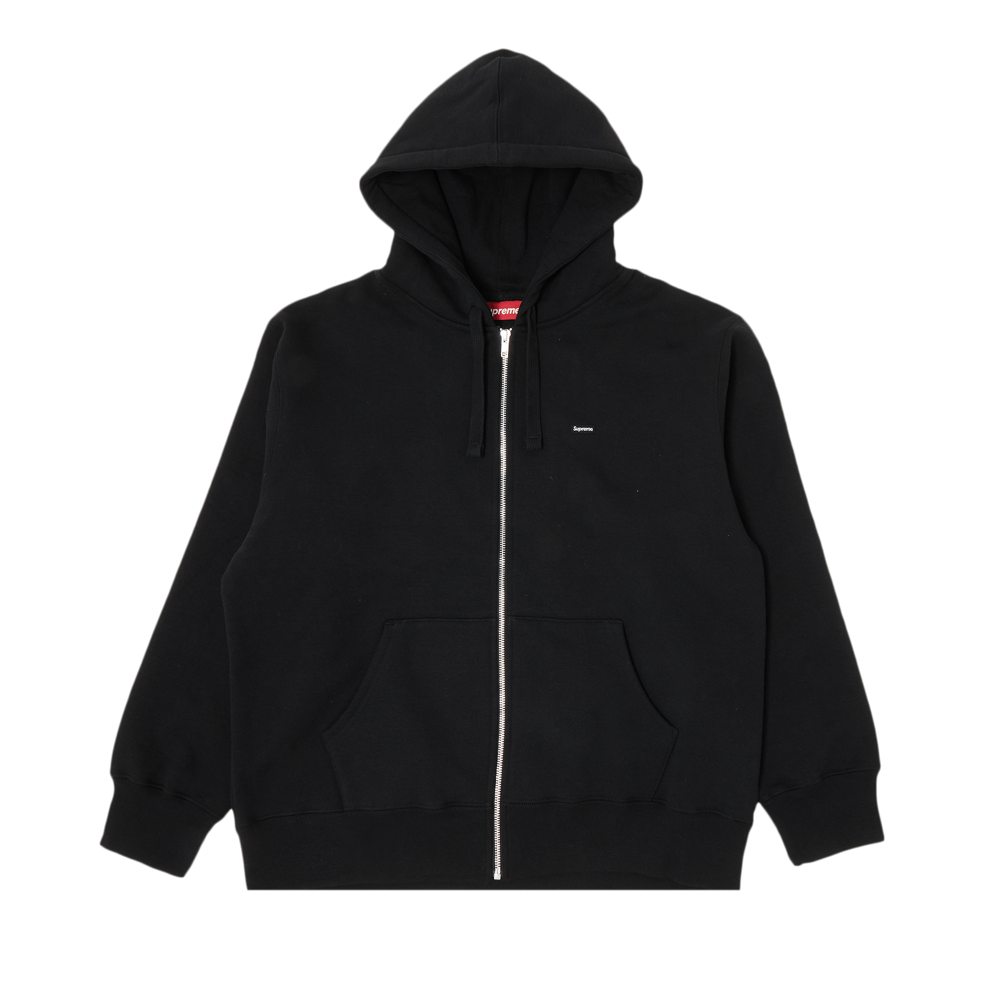 Supreme Small Box Drawcord Zip Up Hooded Sweatshirt 'Black'