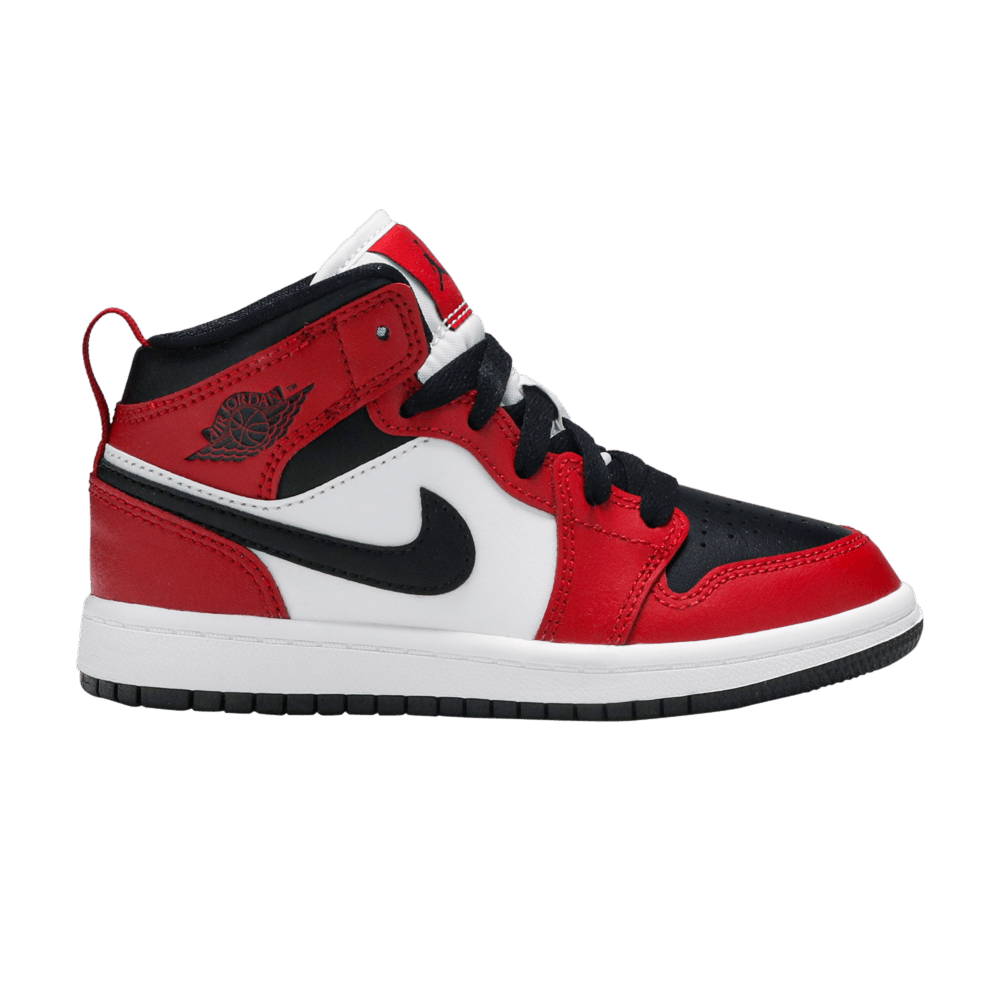 Pre-owned Air Jordan 1 Mid Ps 'chicago Black Toe' In Red