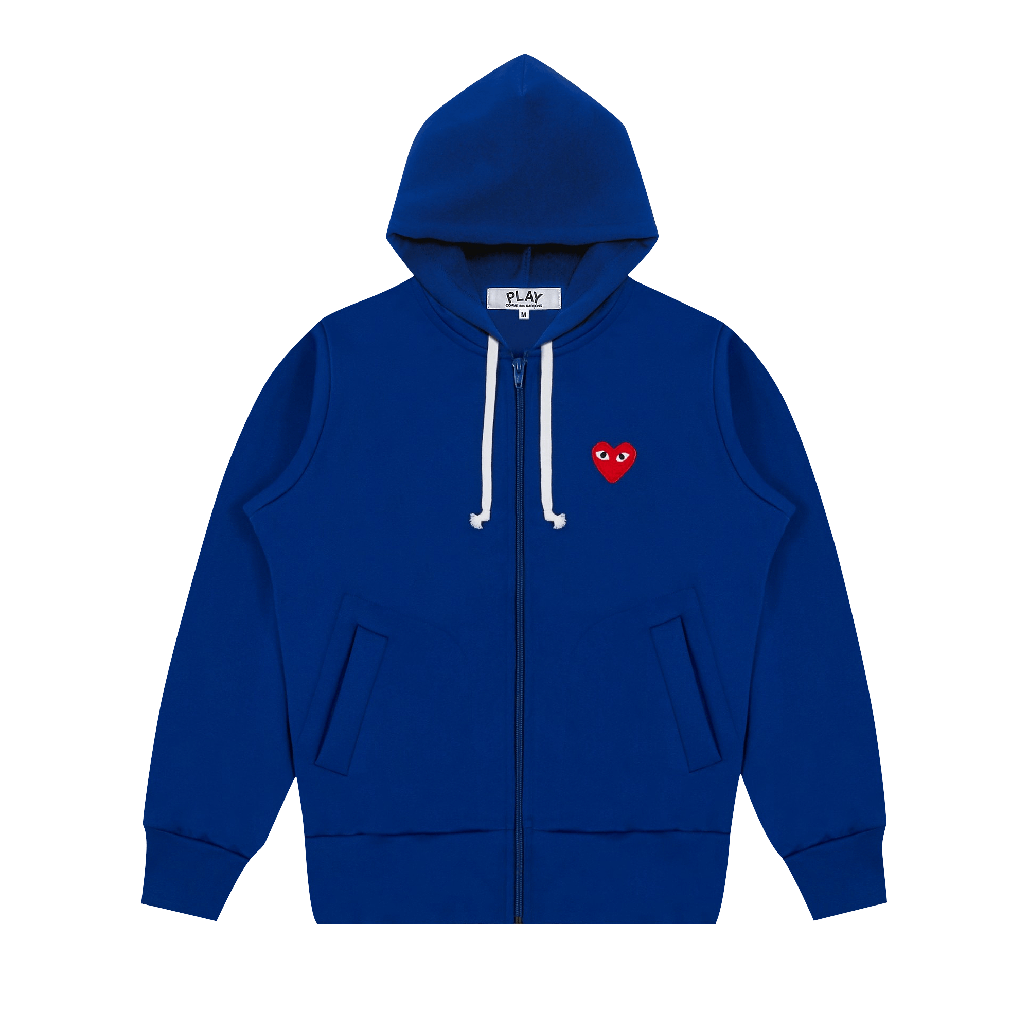 Comme des Garçons Play Zip Up Hoodie With Red Heart 'Blue'