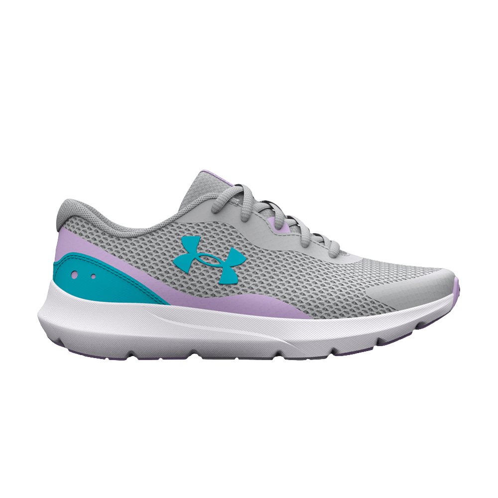 Pre-owned Under Armour Surge 3 Gs 'grey Blue Purple'