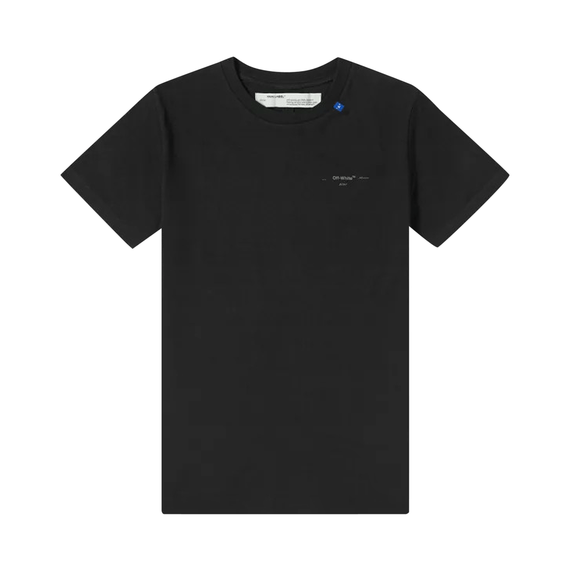 Off-White Unfinished Short Sleeve Over Tee 'Black / Silver'