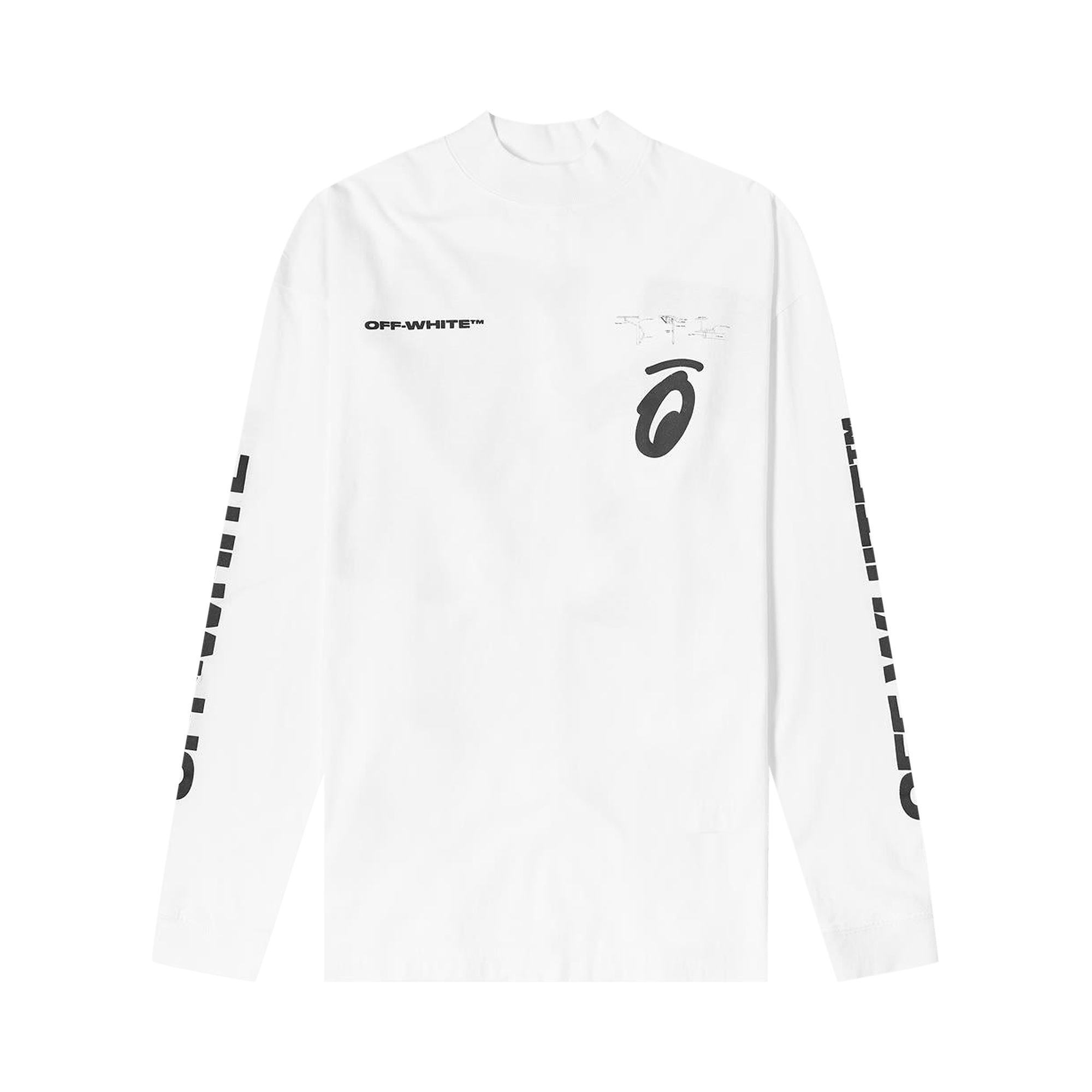 Off-White Splitted Arrows Over Crewneck 'White / Black'
