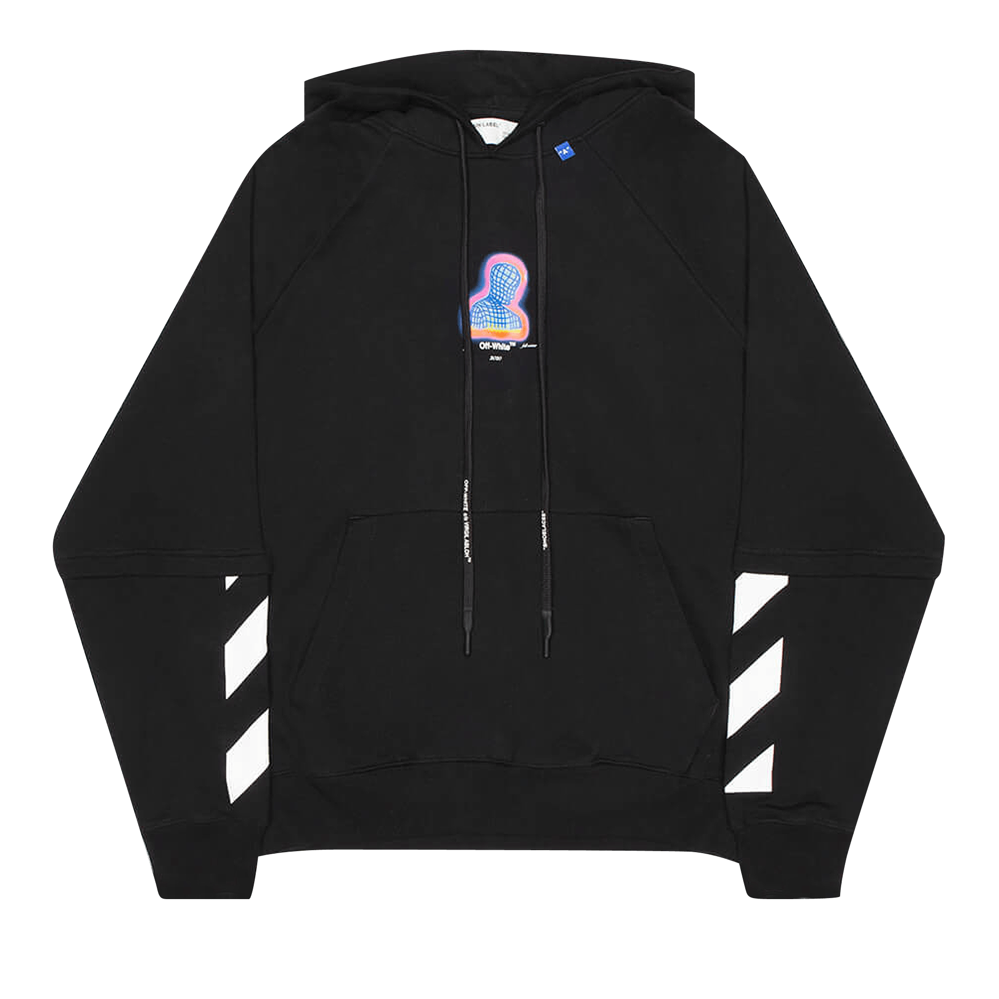 Off-White Thermo Double Sleeve Hoodie 'Black'