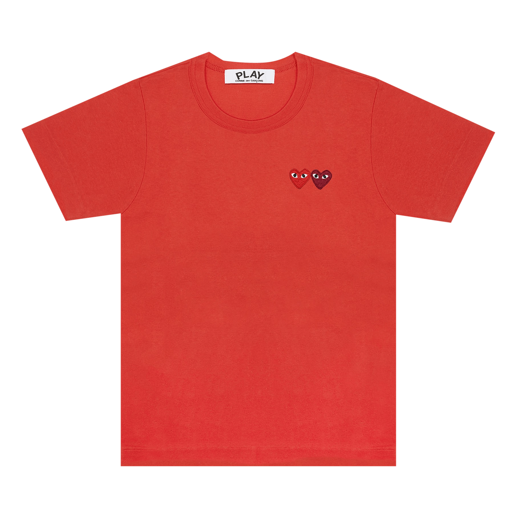 Comme des Garçons PLAY Double Heart T-Shirt 'Red'