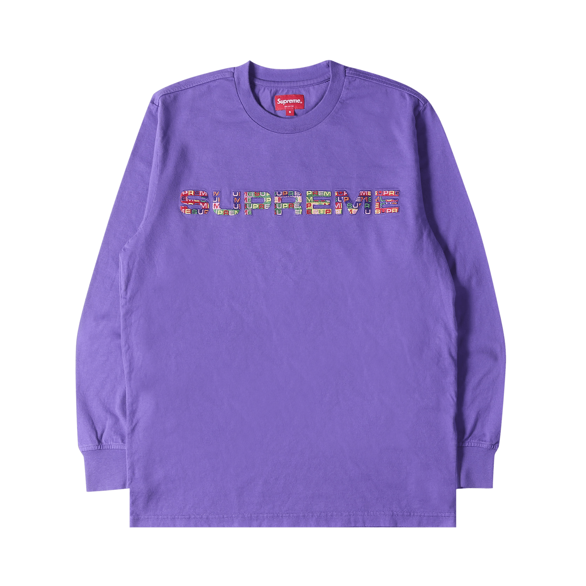 Supreme Meta Logo Long-Sleeve Top 'Purple'