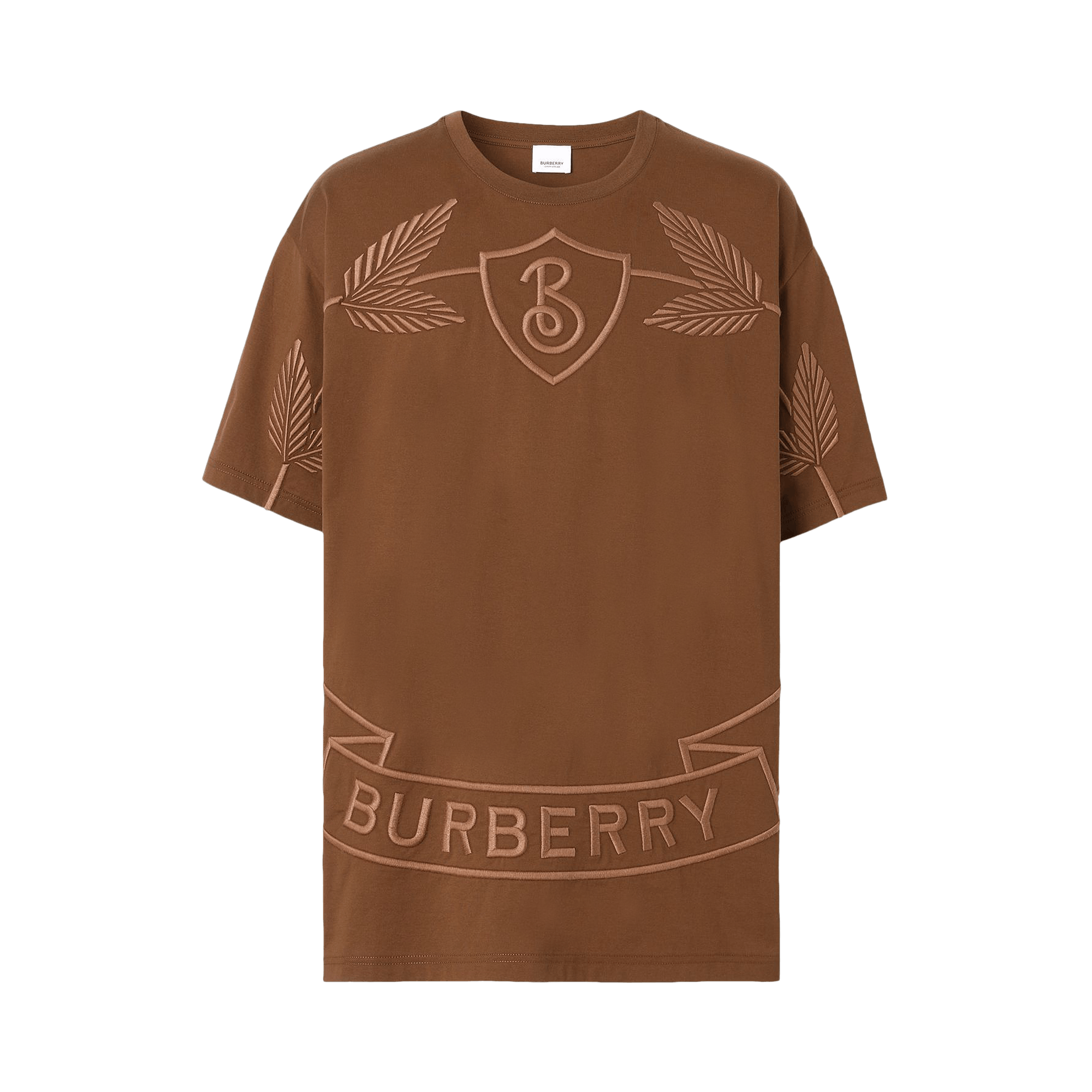 Pre-owned Burberry Oak Leaf Crest T-shirt 'dark Birch Brown'