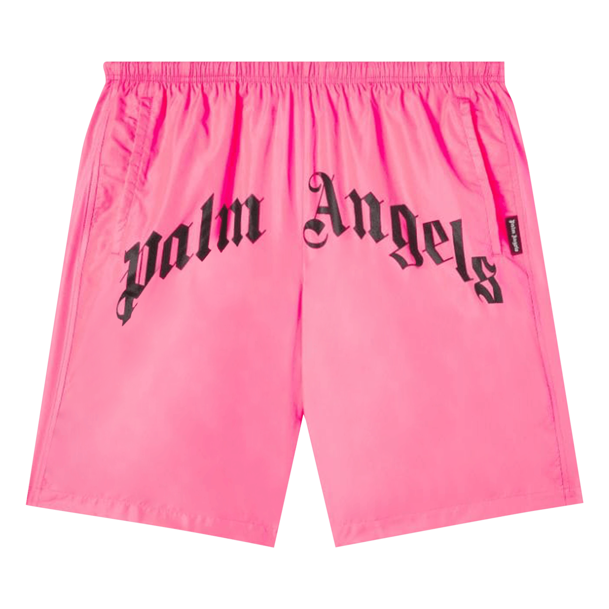 Palm Angels Curved Logo Bold Swim Short 'Fuchsia Fluo'