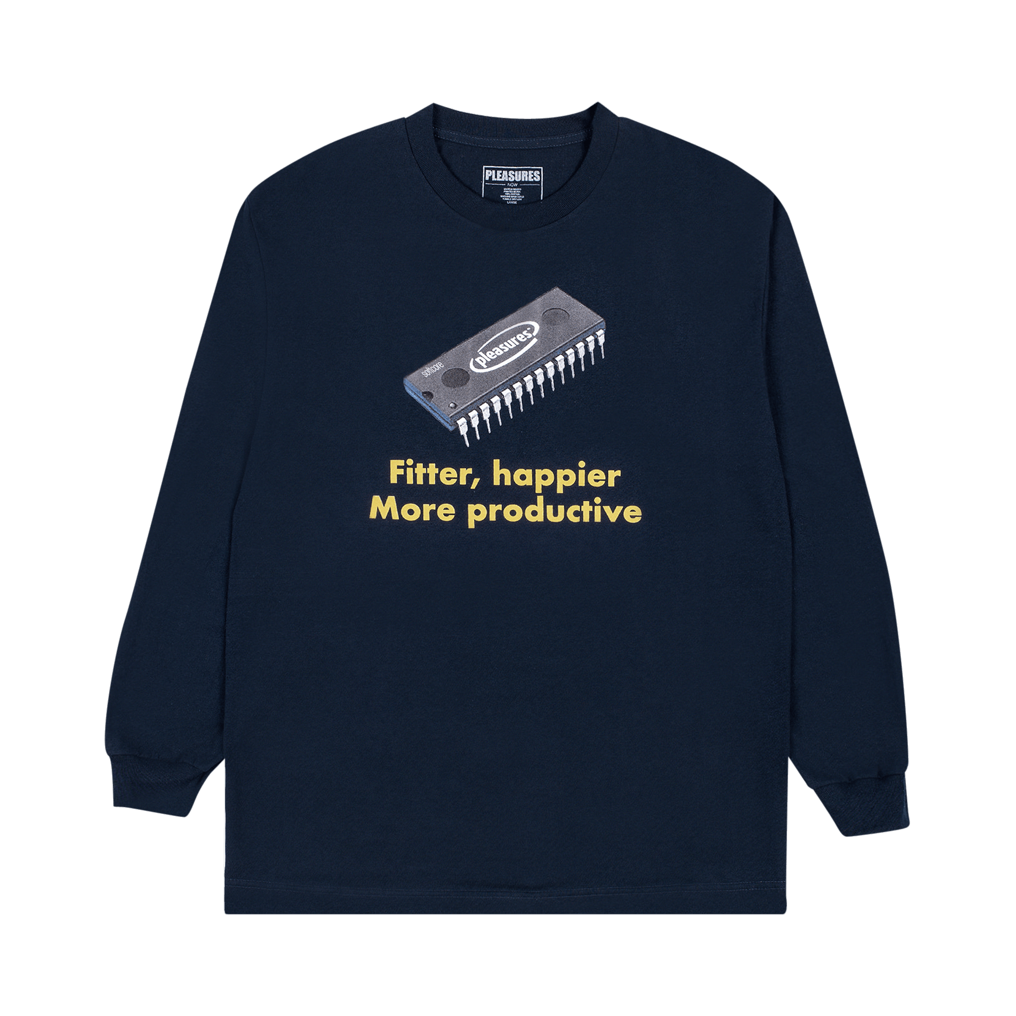 Pleasures Happier Long-Sleeve 'Harbor Blue'