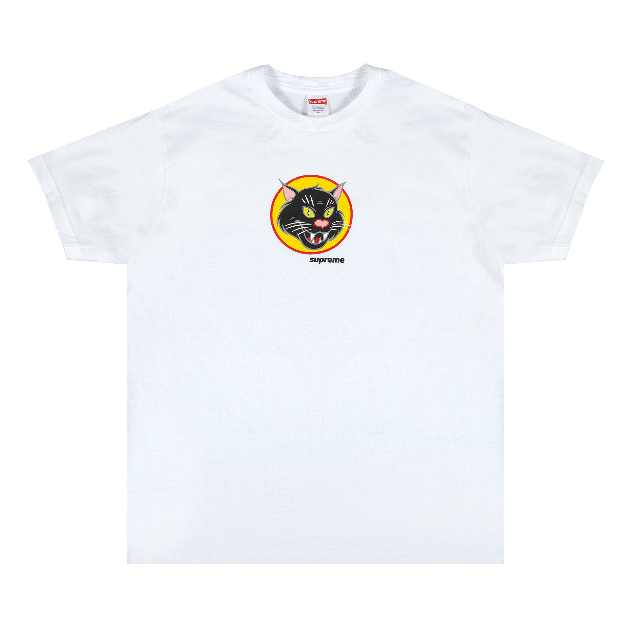 Supreme Black Cat Tee 'White'