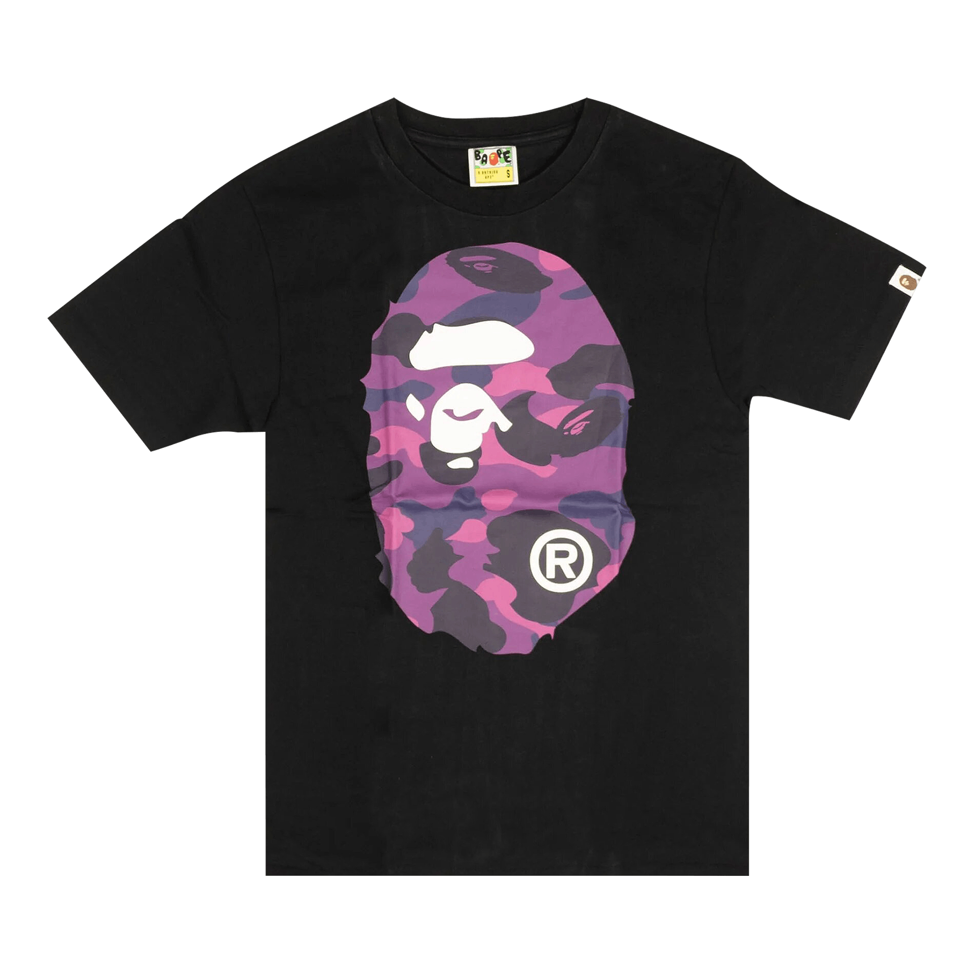 BAPE Color Camo Big Ape Head Tee 'Black'
