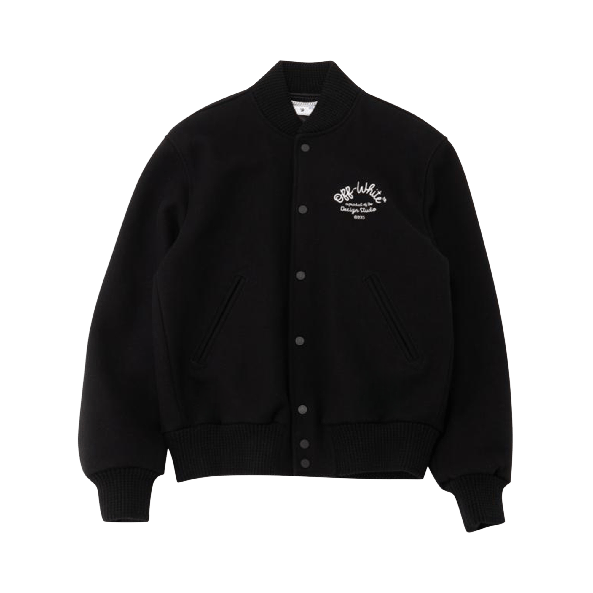 Off-White Arrows Varsity Jacket 'Black'