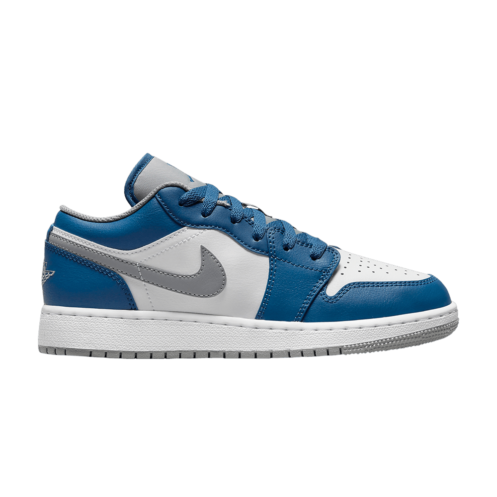 Pre-owned Air Jordan 1 Low Gs 'true Blue Cement'