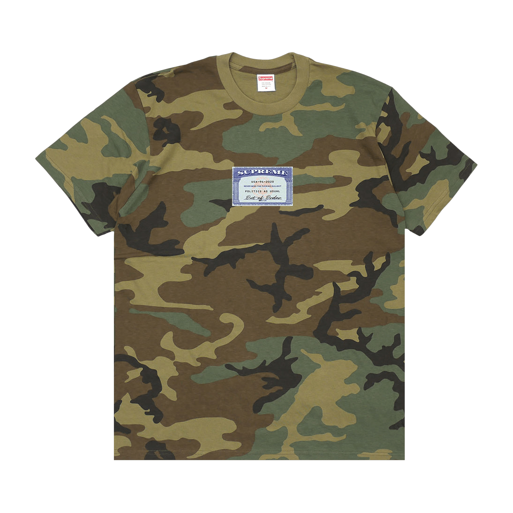 Supreme Social Tee 'Woodland Camo'