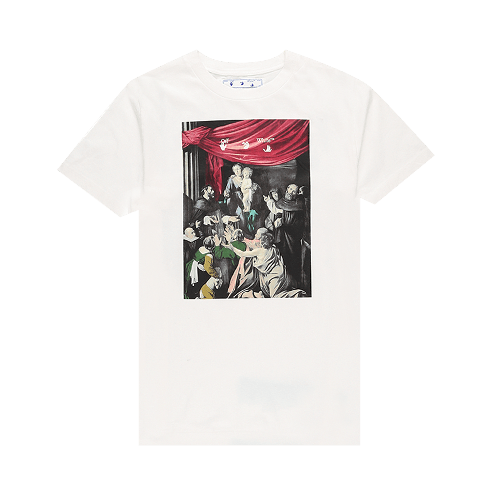Off-White Caravaggio Paint Slim Tee 'White/Black'