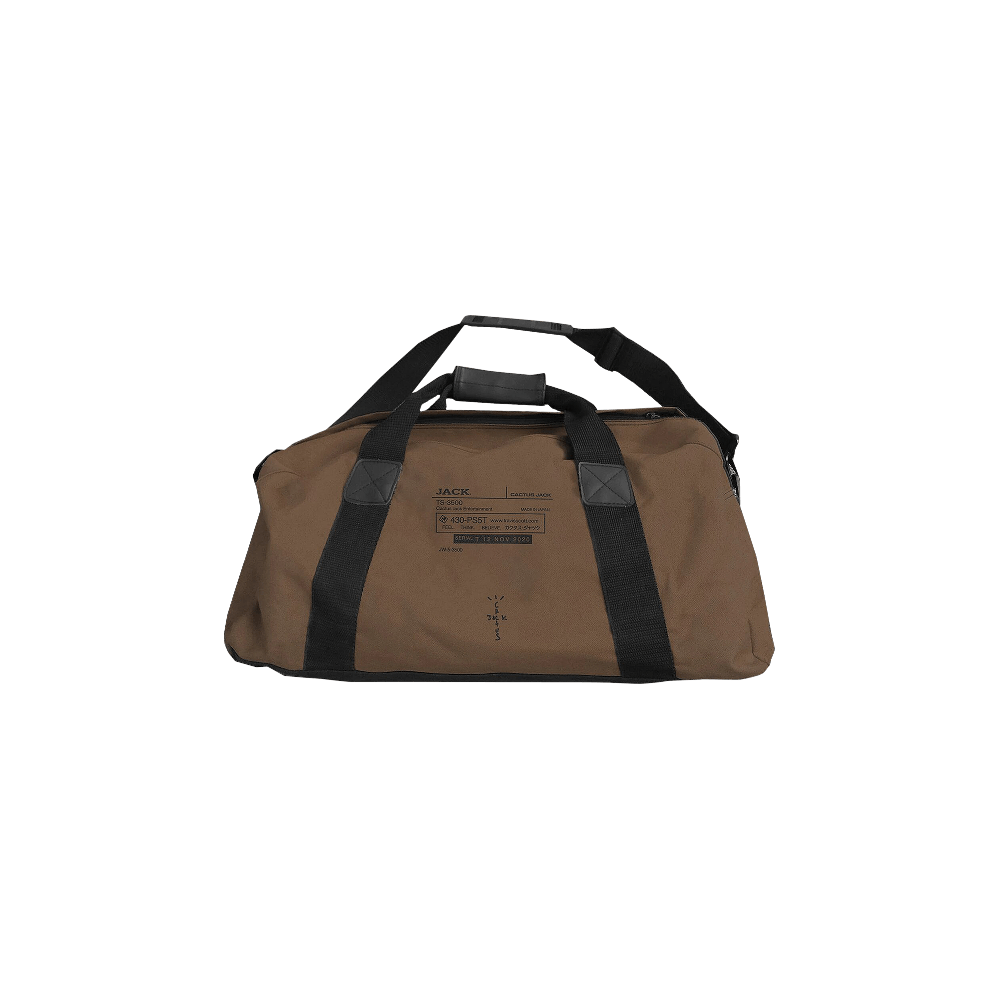 travis scott×fragment Icons Duffle Olive Cactus Jack by Travis Scott For Fragment Icons Duffle 'Olive