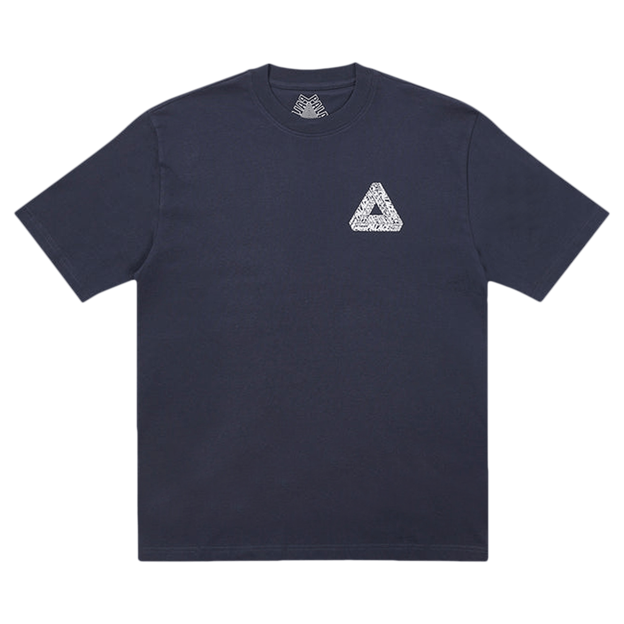 Palace Tri-Text T-Shirt 'Navy'