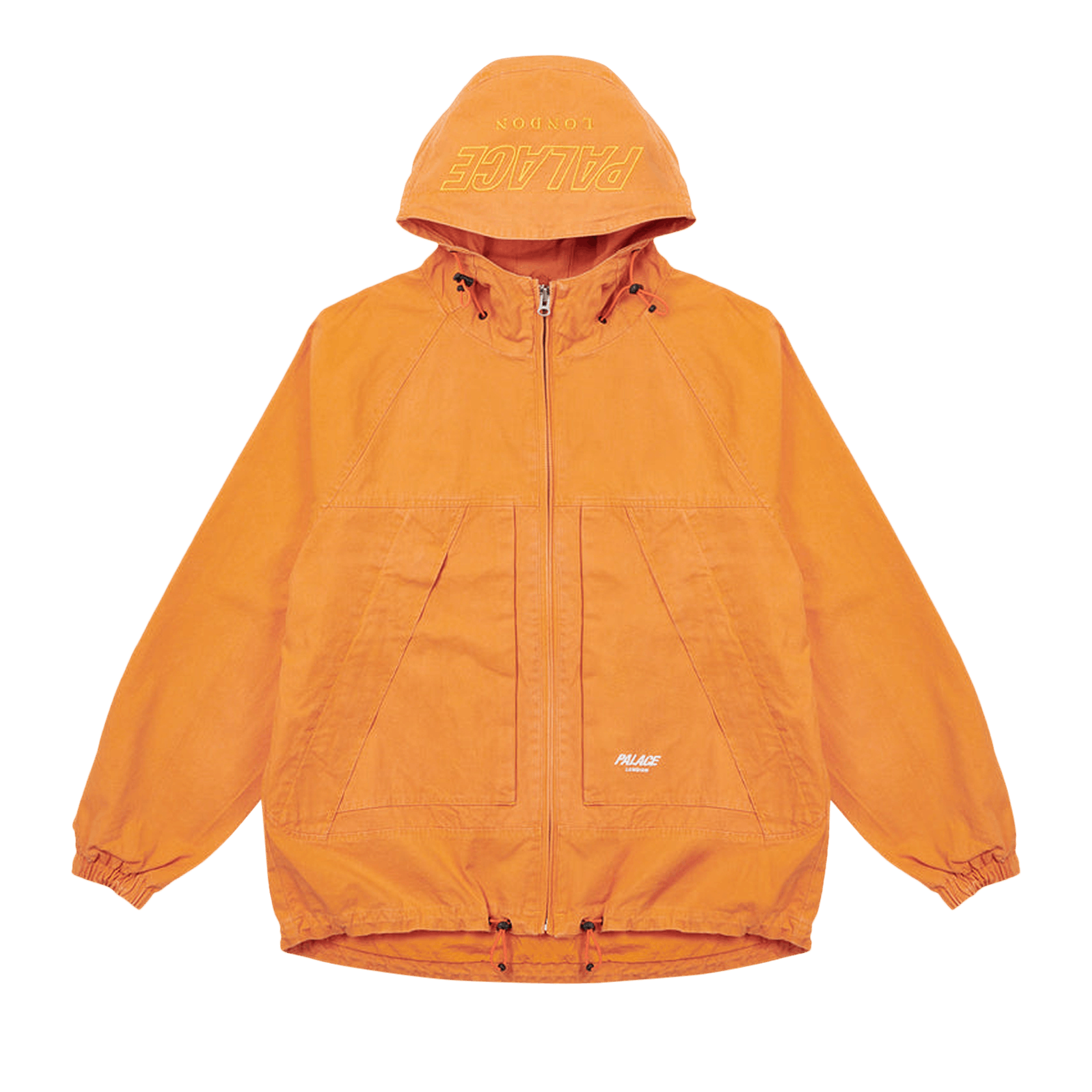 Palace Washed Cotton Hooded Jacket 'Orange'