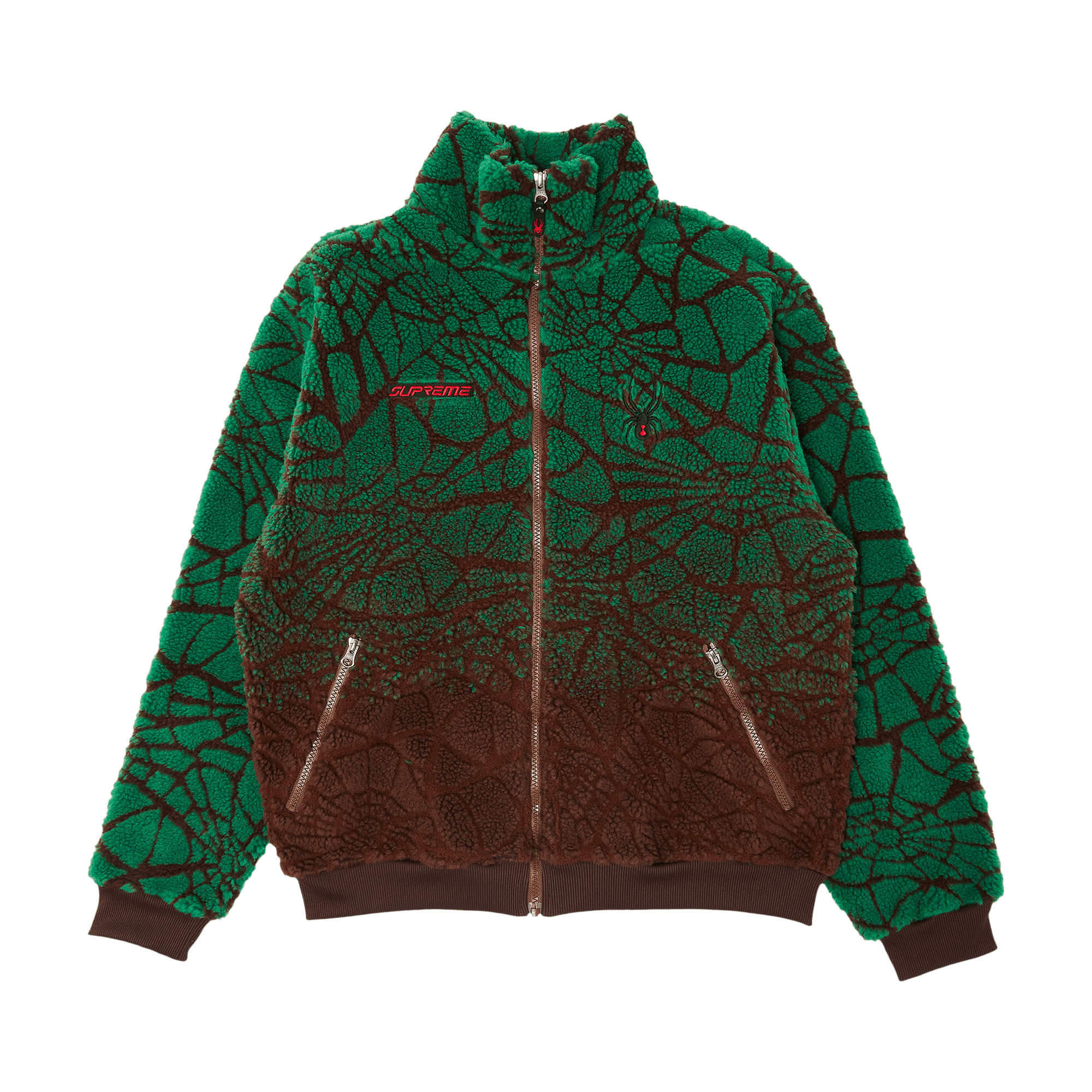 Supreme x Spyder Web Polar Fleece Jacket 'Brown'