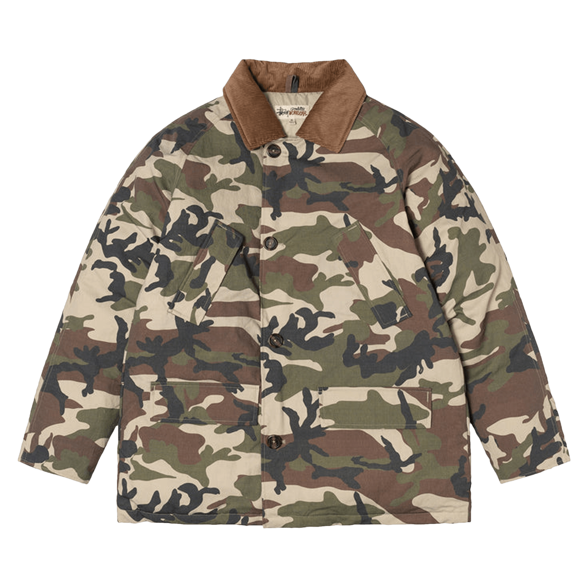 Stussy x Denim Tears Ripstop Down Army Jacket 'Camo'