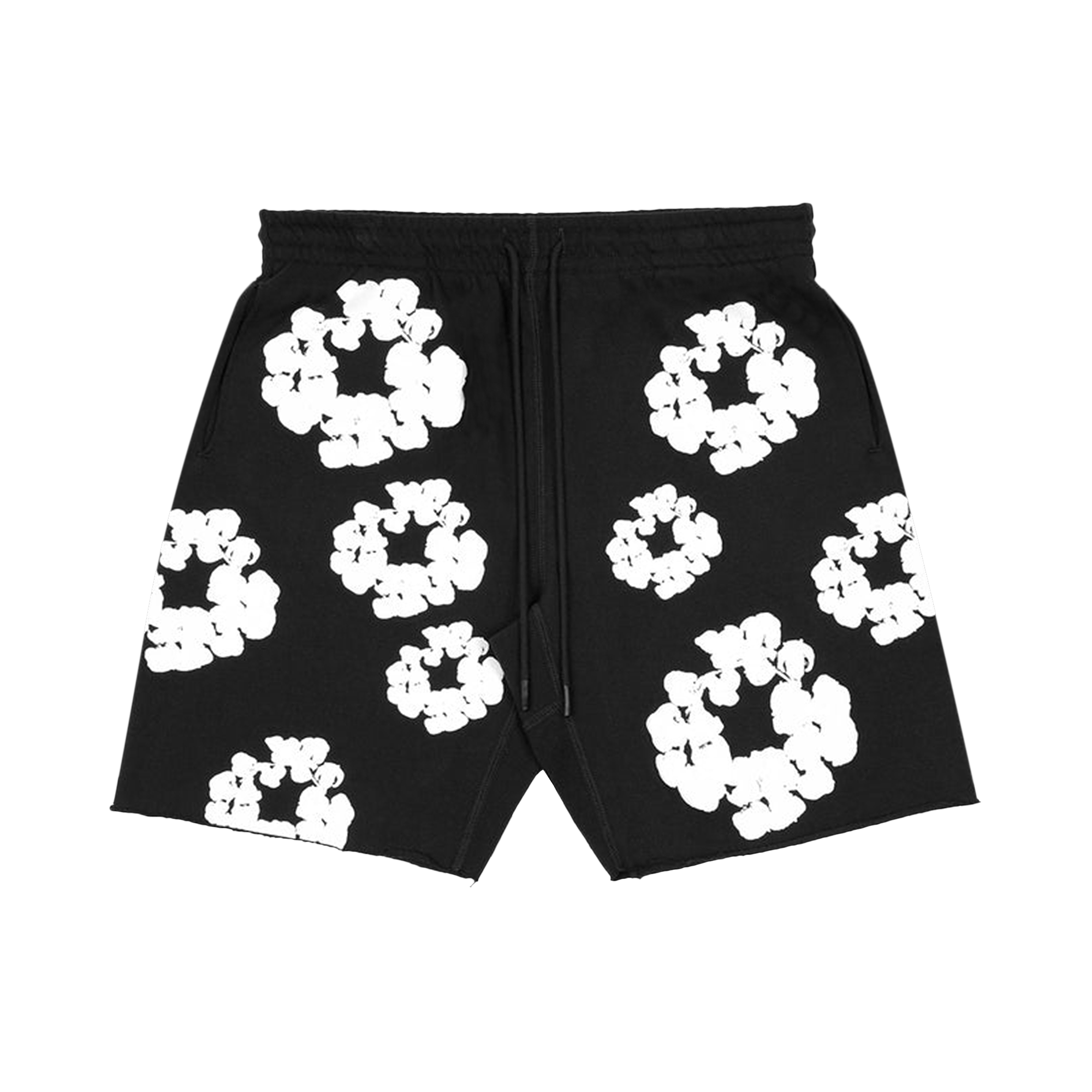 READYMADE x Denim Tears Cotton Wreath Sweatshorts 'Black/White'