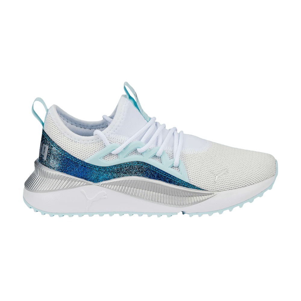 Pre-owned Puma Pacer Future Allure Jr 'night Out - White Light Aqua'