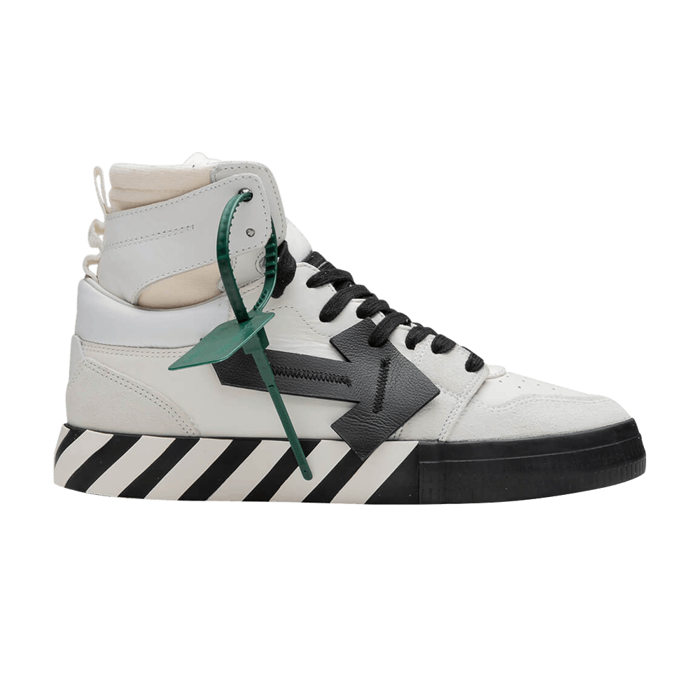 スニーカー Off-White OMIA225F21LEA001 HIGH TOP VULCANIZED Sneakers Buy Off-White Vulc Sneaker High 'White Black