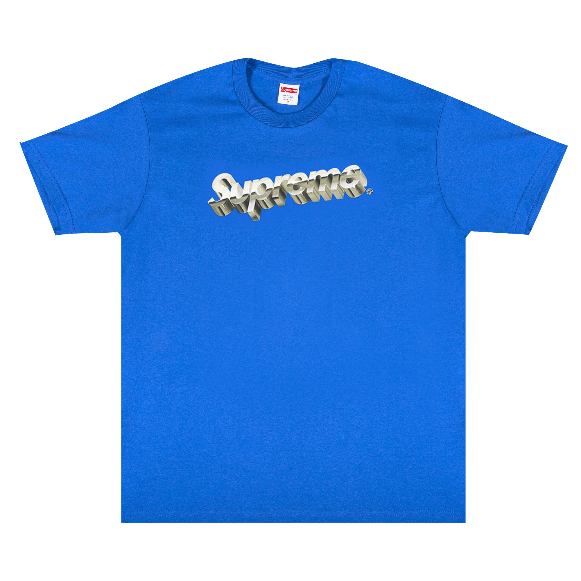 Supreme Chrome Logo Tee 'Royal'