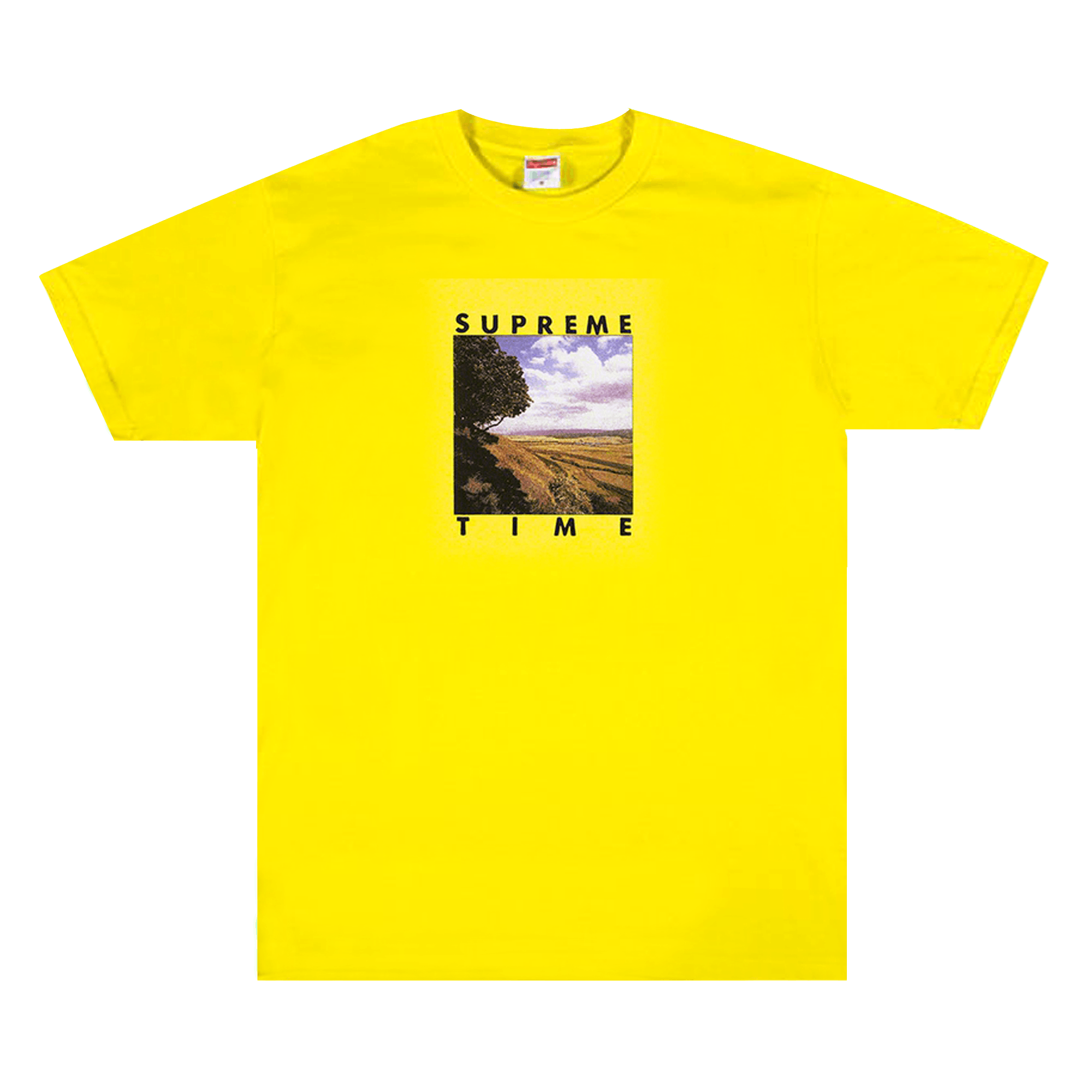 Supreme Supreme Time Tee 'Yellow'