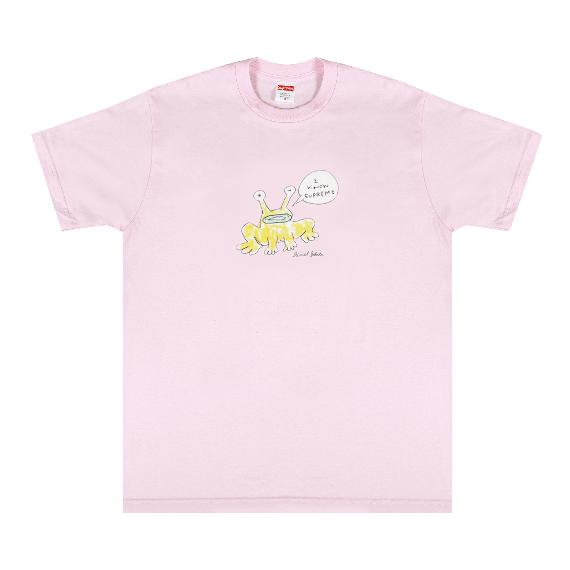 Supreme x Daniel Johnston Frog Tee 'Light Pink'