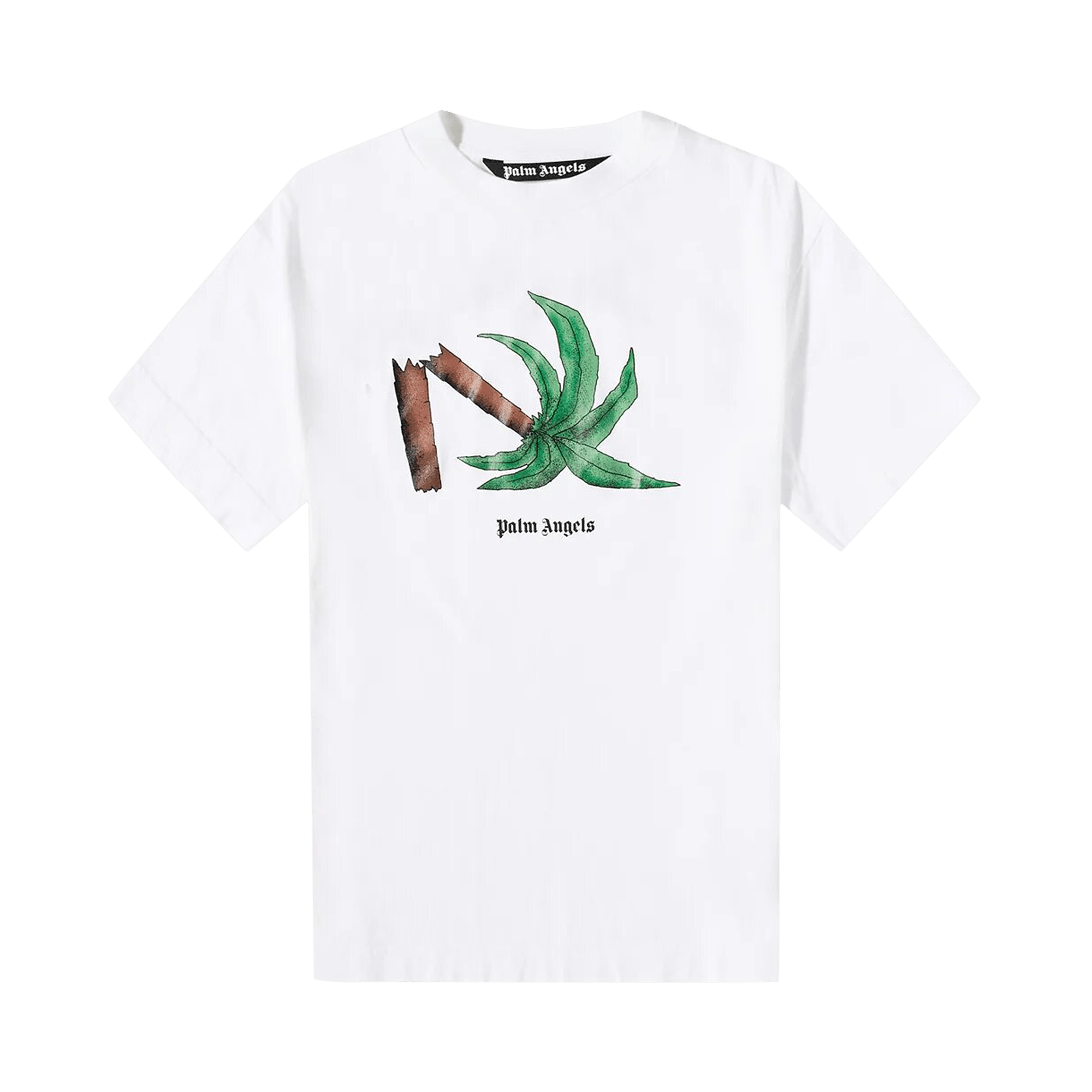 Palm Angels Broken Palm Classic Tee 'White/Green'