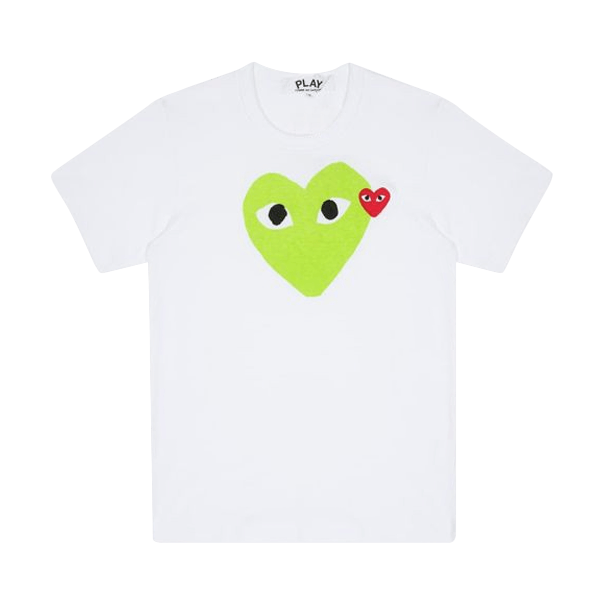 Comme des Garçons PLAY Heart Logo T-Shirt 'White/Green'