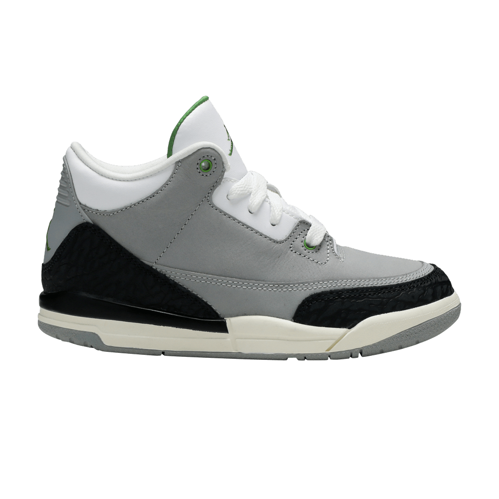 Pre-owned Air Jordan Retro 3 Ps 'chlorophyll' In Grey