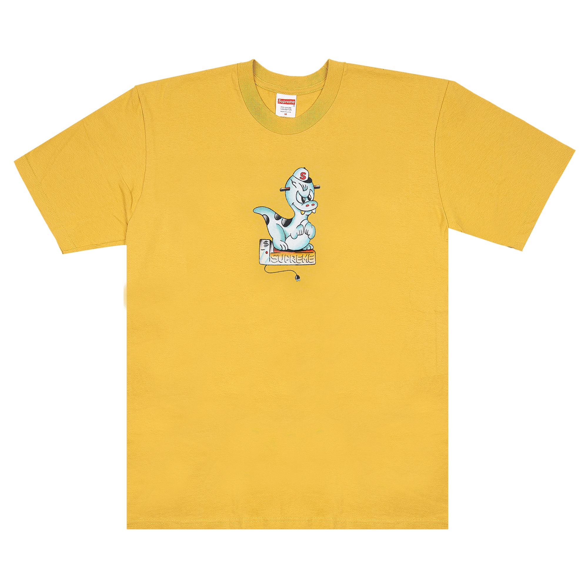 Supreme Dinosaur Tee 'Acid Yellow'